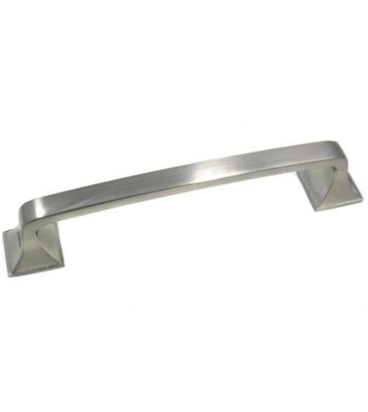 Large Satin Nickel Newport Cabinet Pull, Laurey 57228
