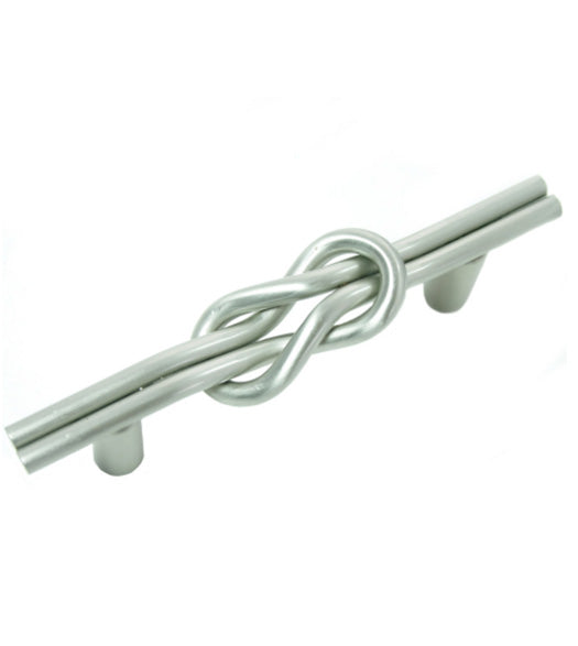 Satin Pewter Nantucket Knot Cabinet Pull, Laurey 57559