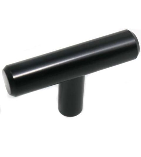 Matte Black Melrose T-Knob, Laurey 87920