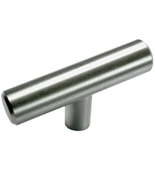Satin Stainless Steel Melrose T-Knob, Laurey 89013