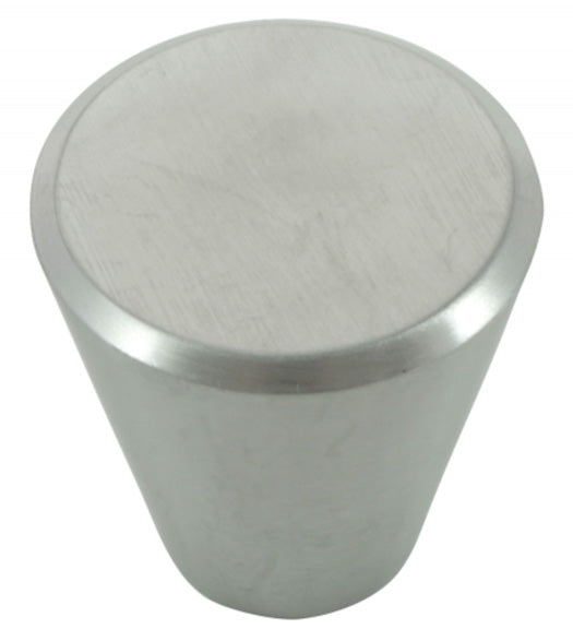 Satin Stainless Steel Cone Cabinet Knob, Laurey 89101