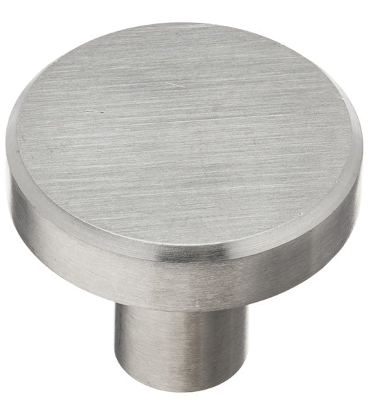 Melrose Stainless Steel Flat Top Knob, Laurey 89401
