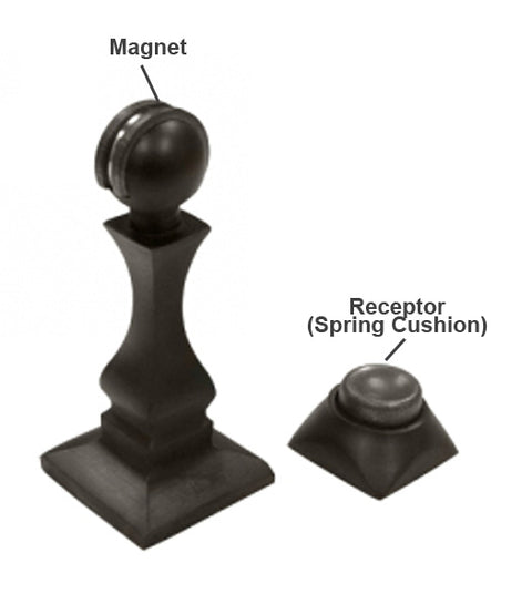 Solid Brass 3-1/2 Inch Heavy Duty Magnetic Door Stop, Deltana MDH35