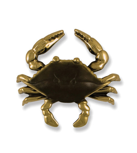 Large Brass and Brown Crab Door Knocker, Michael Healy MH1151