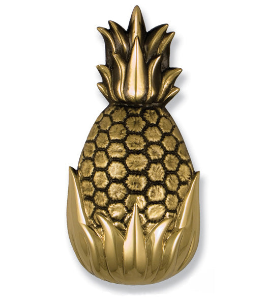 6 Inch Brass Palm Springs Pineapple Door Knocker, Michael Healy MHS11