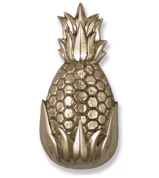6 Inch Nickel Silver Palm Springs Pineapple Door Knocker, Michael Healy MHS12