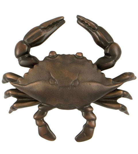 4-1/2 Inch Oiled Bronze Crab Door Knocker, Michael Healy MHS134