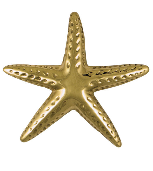 4-3/4 Inch Polished Brass Starfish Door Knocker, Michael Healy MHS141