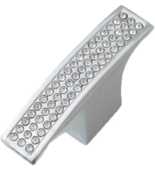 Bellagio Crystal Polished Chrome Long Knob, MNG 18126