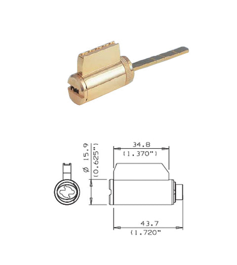 Schlage F-Series Deadbolt Mul-T-Lock Security Lock Cylinder