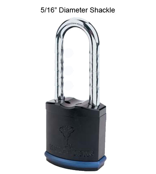 Doorware.com Heavy Duty Padlock with 5/16 Diameter Shackle, Extra Long 4 Inch Clearance