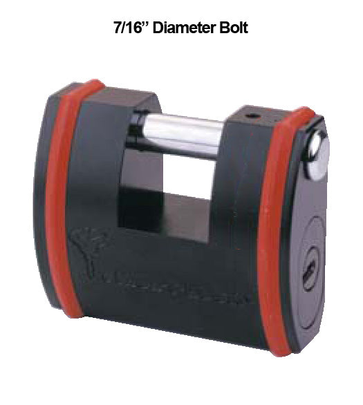 Doorware.com Mul-T-Lock Tight Clearance Padlock With 7/16 Sliding Bolt