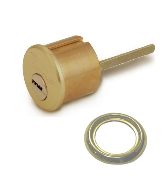 High Security Rim Cylinder with Vertical Tail Piece, Mul-T-Lock 206SP-RIM1VT-xx