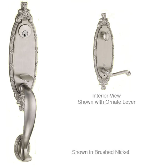 Doorware.com French Colonial Ribbon and Reed Smooth Grab Handleset, Fusion N8