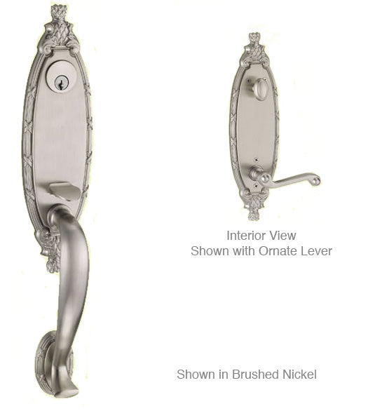 Doorware.com French Colonial Ribbon and Reed Smooth Grab Handleset, Fusion N8