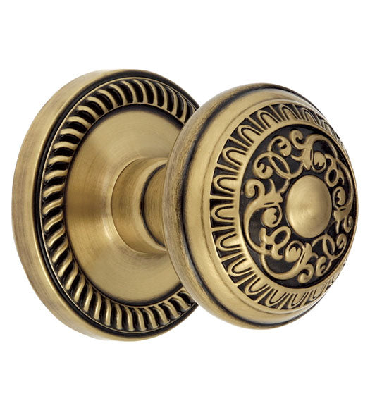 Newport Rosette with Windsor Knob, Grandeur NEWWIN