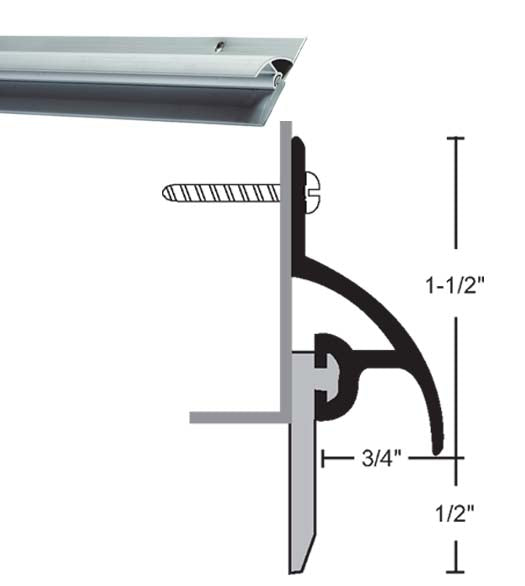 48 Inch Rain Guard Vinyl  Blade Sweep, NGP 101V-48