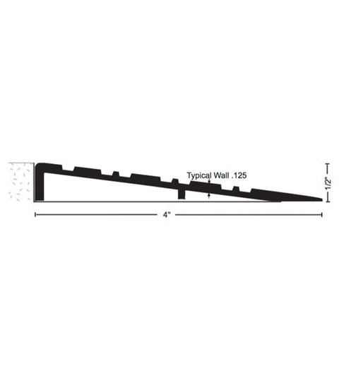 4 x 1/2 x 72 Ramp, NGP 654-72