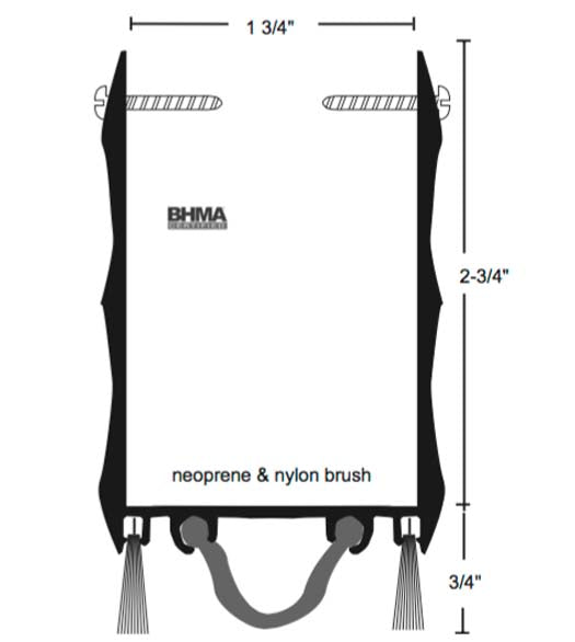 2-3/4 x 48 Door Shoe, NGP 99NWHA-48