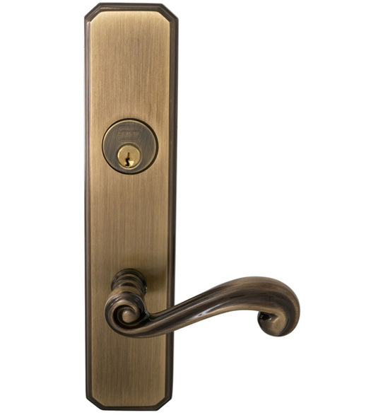 Classic Scroll Lever Mortise Lockset, Omnia 11055