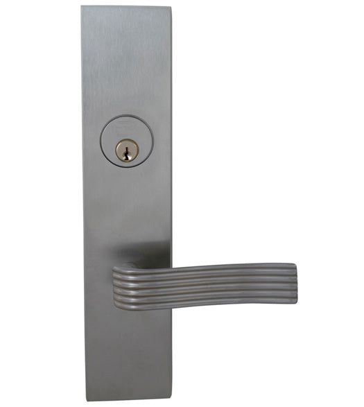 Doorware.com Retro Chrome Lever Mortise Lockset, Omnia 12362