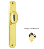 Doorware.com Egg Knob with Oval Narrow Plate, Omnia 19432