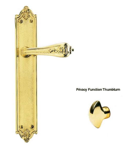 Doorware.com Ornate Narrow Plate Latchset, Omnia 21252