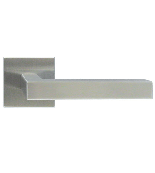 Doorware.com PVD Stainless Steel Maverick Lever with Square Rosette, Omnia #22SPVD