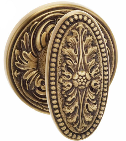 Doorware.com Classico Floral Oval Knobset, Omnia 59FL