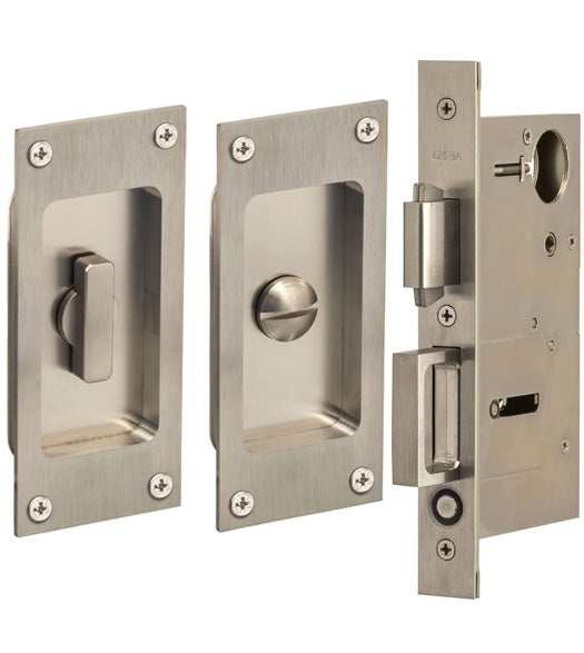 Satin Stainless Steel 5 Inch Privacy Set, Omnia 7012/L