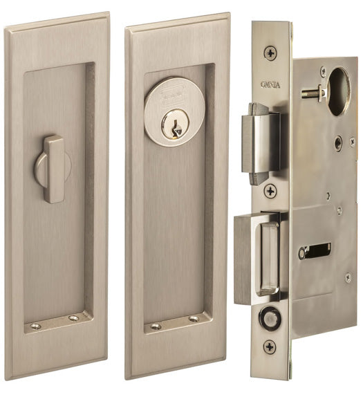 Traditional Pocket Door Keyed Entry Set, Omnia 7037/A