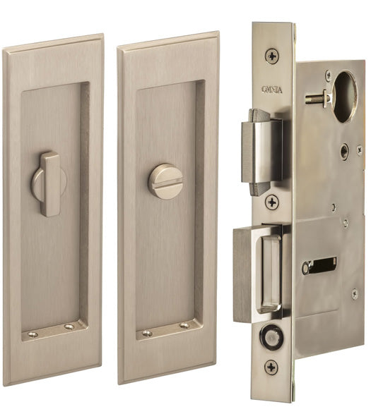 Traditional Pocket Door Privacy Set, Omnia 7037/L