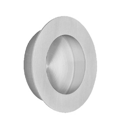 2-9/16 inch Brushed Stainless Steel Flush Pull, Omnia 7500/65