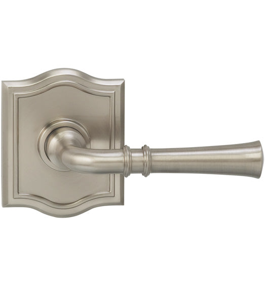 Fluted Lever With Arched Rose, Omnia 785AR