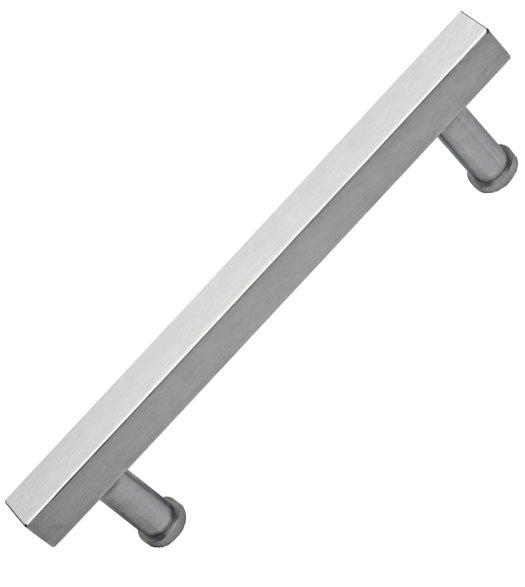 15 Inch Modern Square Stainless Steel Door Handle, Omnia 8190/300-US32D