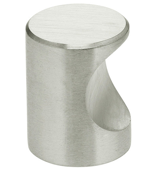 Stainless Steel Contemporary Barrel Cabinet Knob, Omnia 9153-US32D