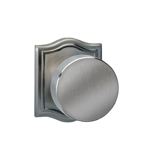 Modern Knob with Arched Rose, Omnia 935AR