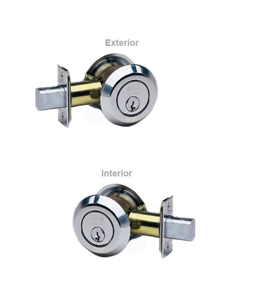 Doorware.com Low Profile Modern Double Cylinder Deadbolt, Omnia D0806LAC
