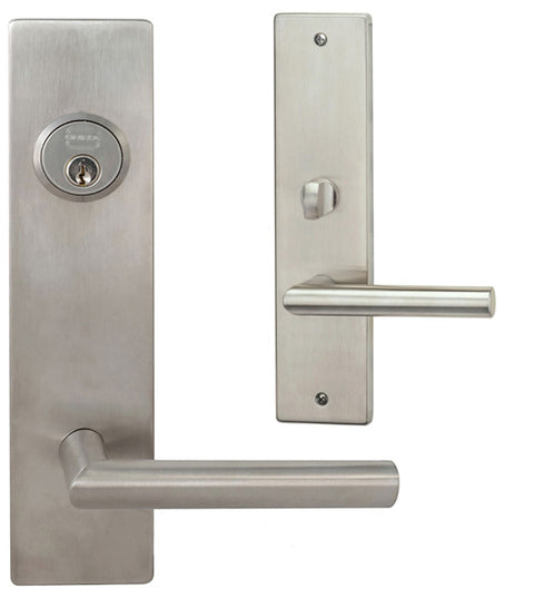 Stainless Steel Loft Mortise Entryset, Omnia 12012