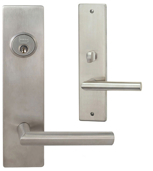 Stainless Steel Loft Mortise Entryset, Omnia 12012