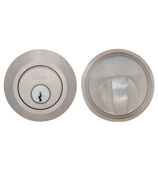 Stainless Steel Deadbolt for 1-3/4 Inch Bore Hole, Omnia D9002