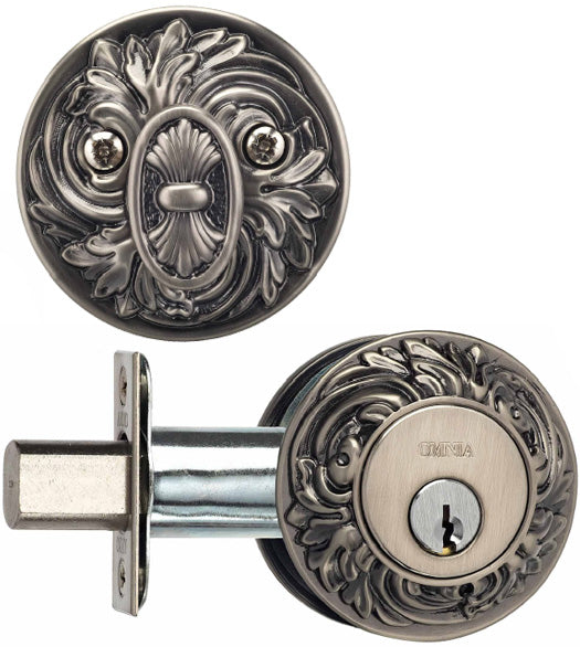 Doorware.com Single Cylinder Ornate Deadbolt, Omnia FLORDB