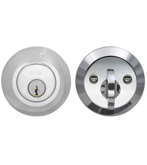 Modern Single Cylinder Door Deadbolt, Omnia MODDB