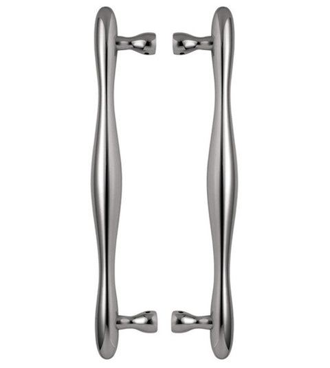 Doorware.com 15 Inch Contoured Stainless Shower Door Pulls, Pair, Omnia SD-726/300