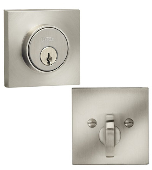 Modern Square Deadbolt, Omnia SQRDB