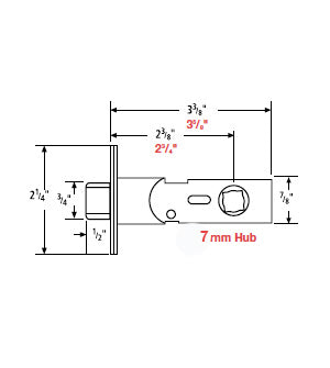 Doorware.com Latch for Omnia Leversets
