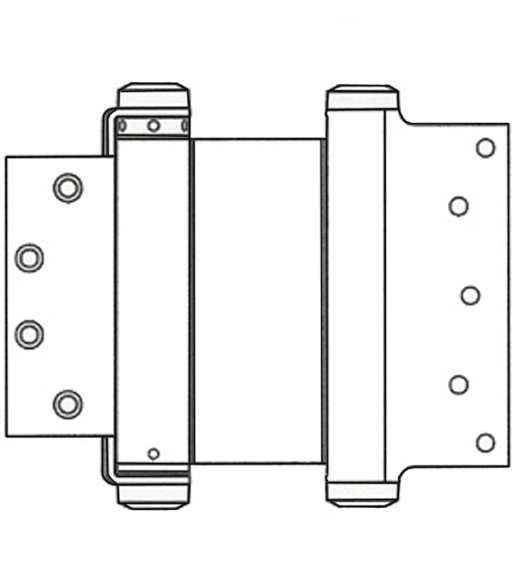 6 x 4-1/2 Template Mortise Double Acting Spring Hinge, Pair, PBB-DA816045
