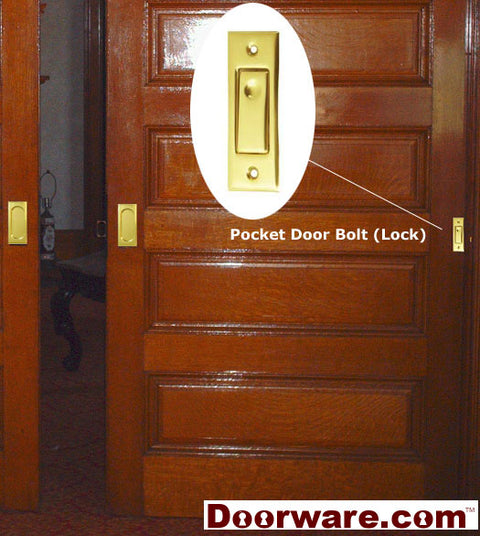 Sliding Pocket Door Jamb Bolt, Deltana PDB42