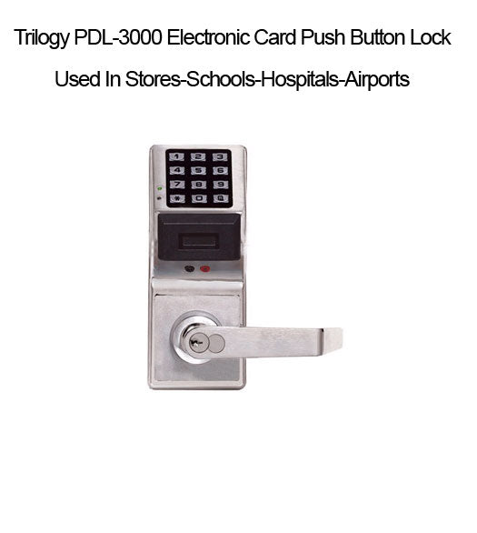 Doorware.com Alarm Lock Series Electronic Digital Card Lock With Push Buttons PDL3000