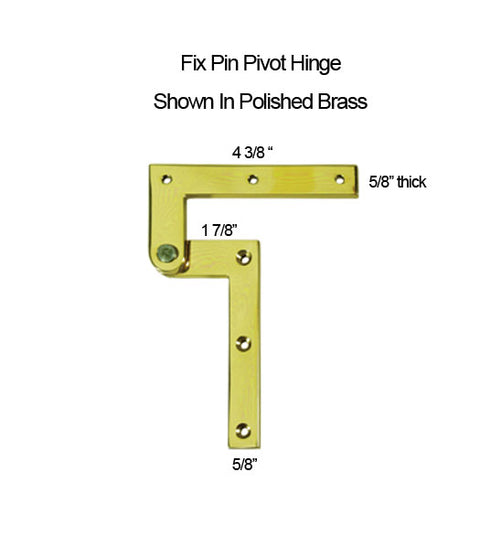 Fixed Pivot Hinge for Doors Up 70 lbs, Deltana  PH40
